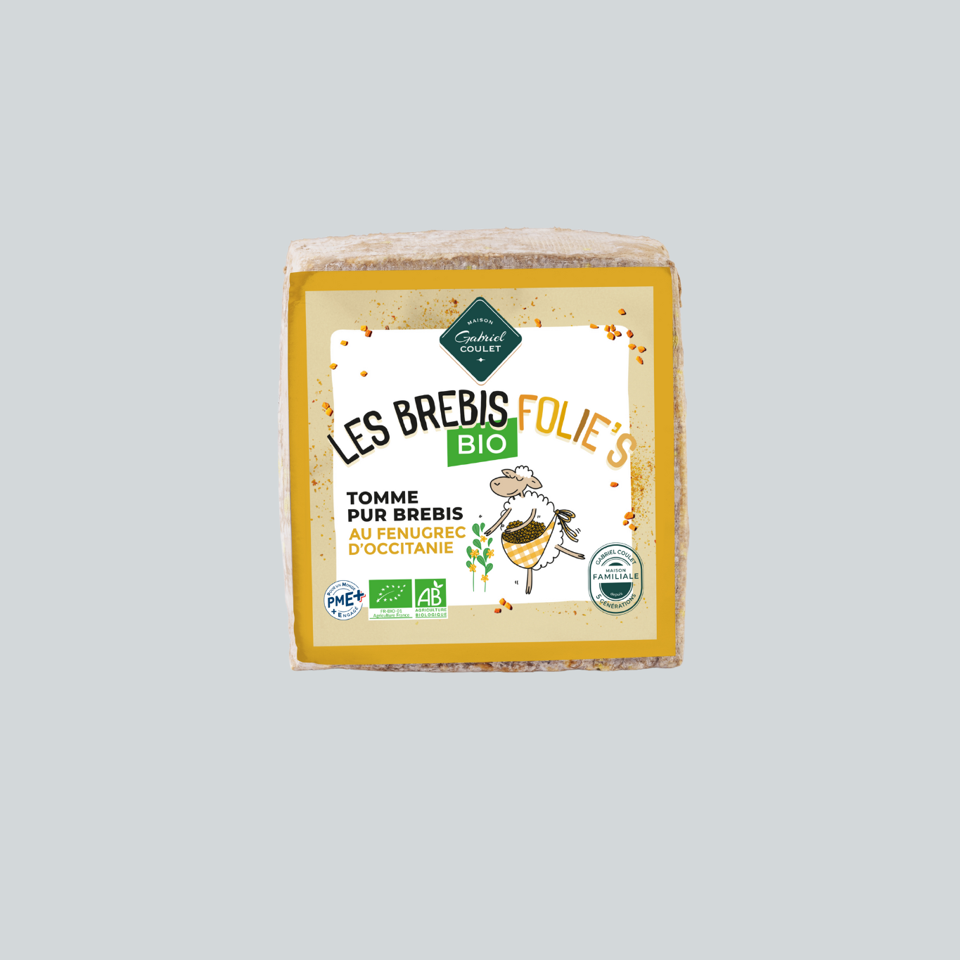 Tomme de brebis Pavé bio au fenugrec